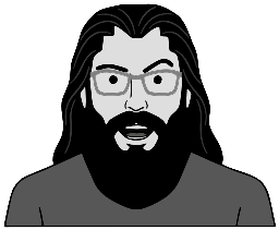 Comic-style drawing of Dave